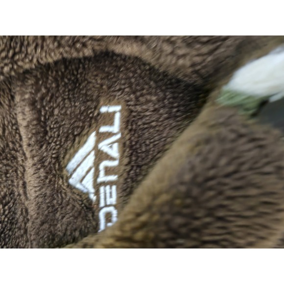 Denali Reversible Hooded Heavy Fleece Coat Deer & Pine Branch Print‎ Women Small - Picture 7 of 11